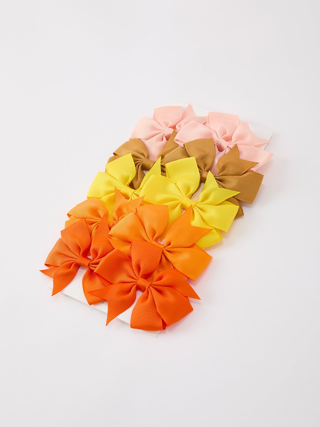 Warm Shades, Bow Hair Clip Set