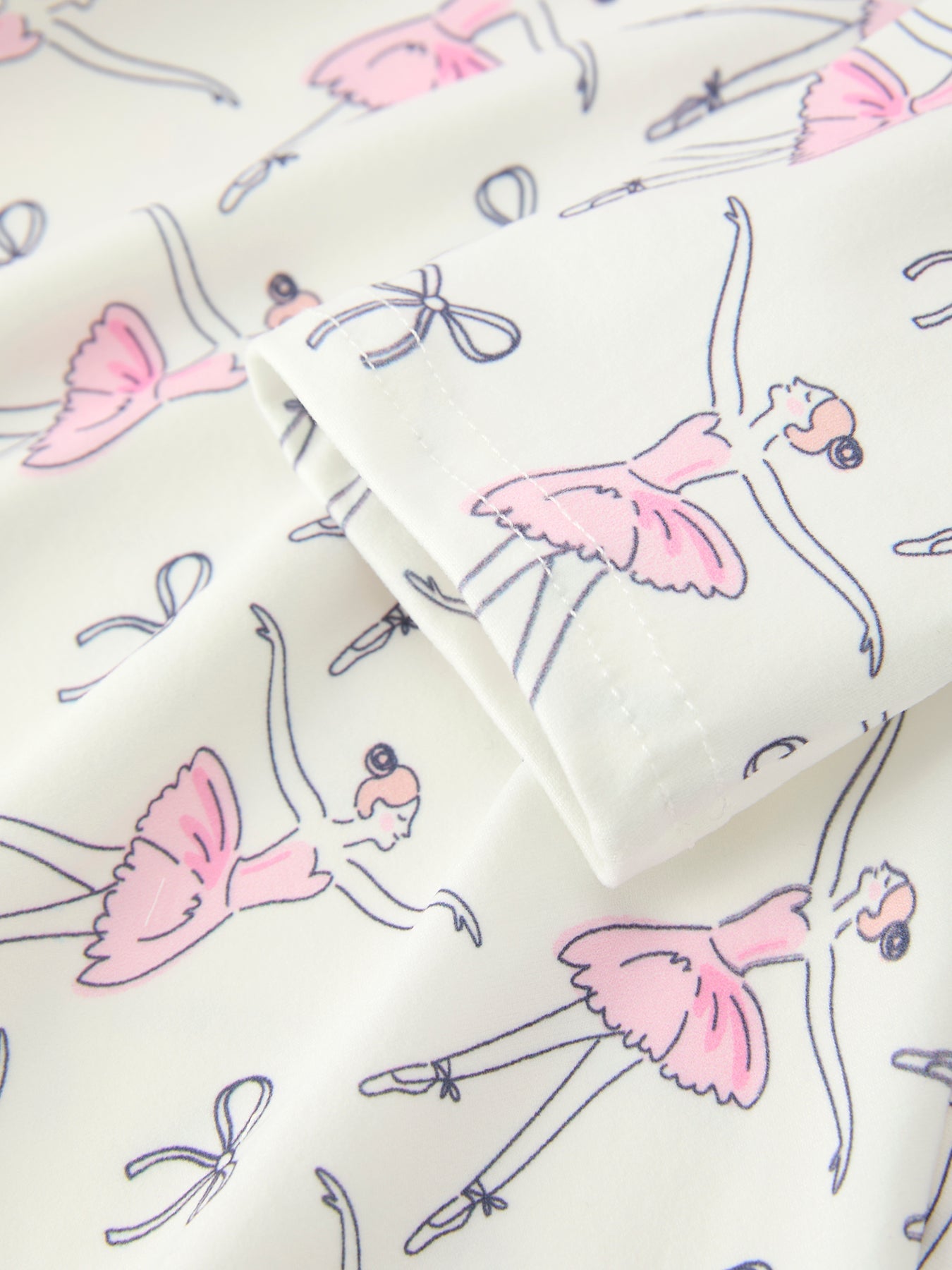Ballet Bow Girls Long Sleeve Twirl Dress