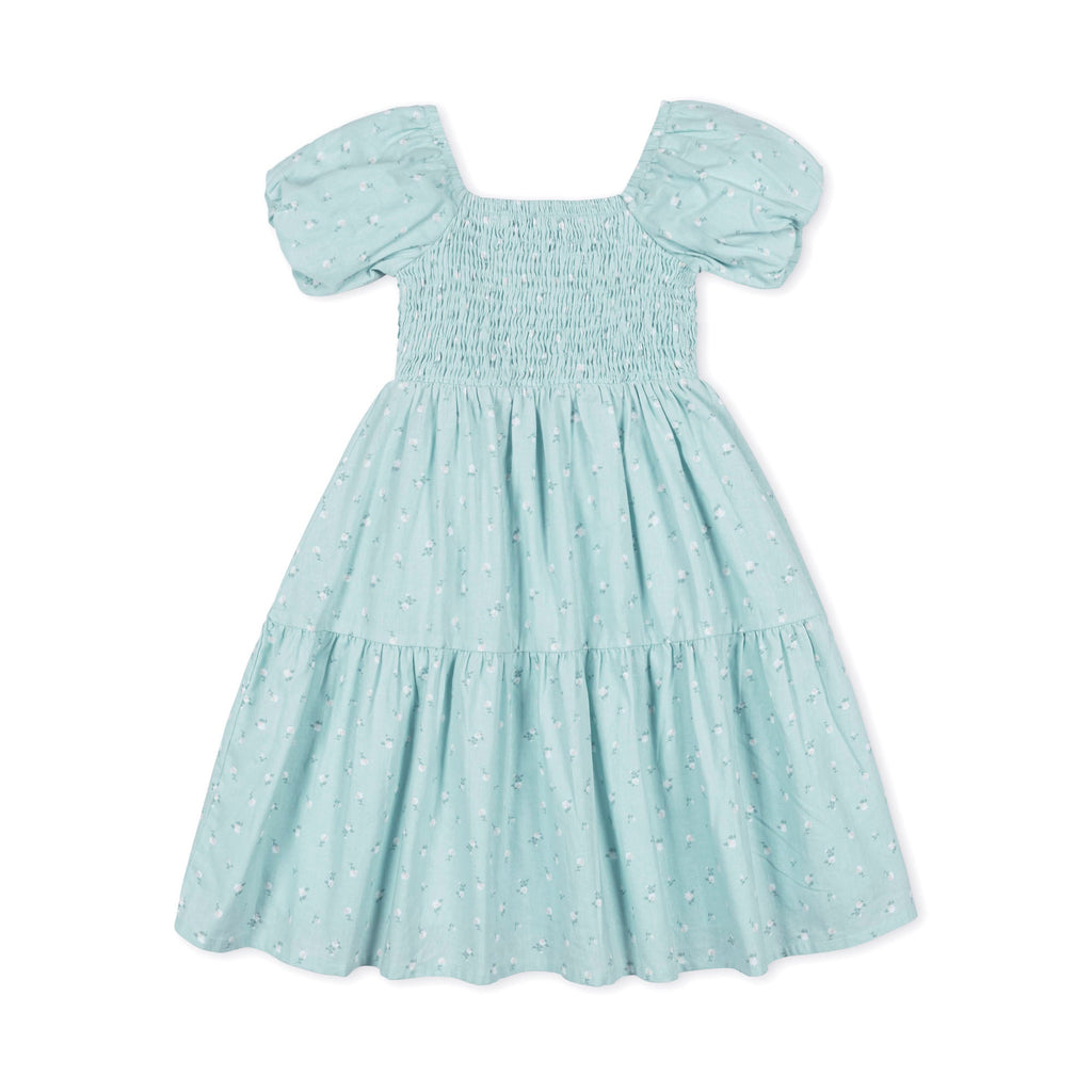 Smocked Puff Sleeve Dress