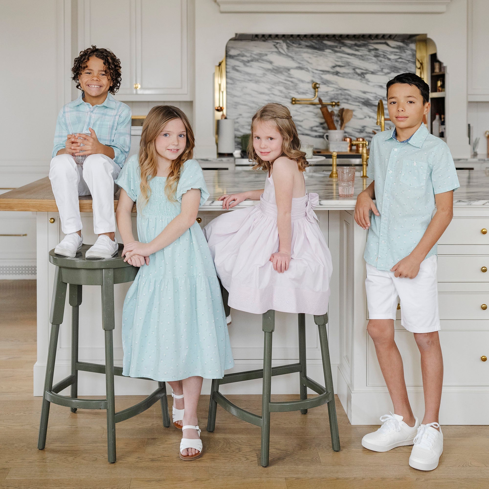Smocked Puff Sleeve Dress