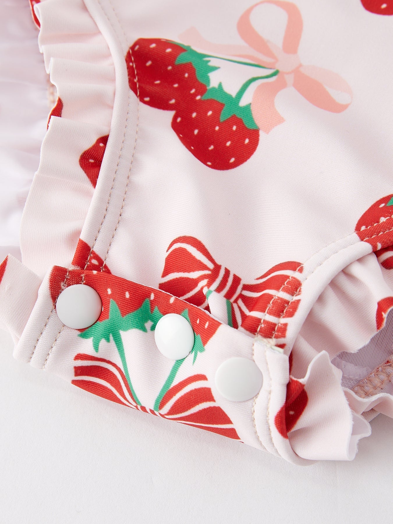 Strawberry Cherry Girls One-Piece Swimsuit