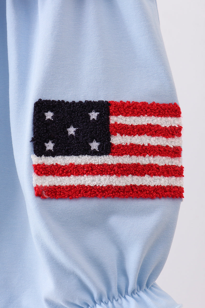 Blue God bless America Bubble