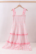 Blush Floral Smocked Dress