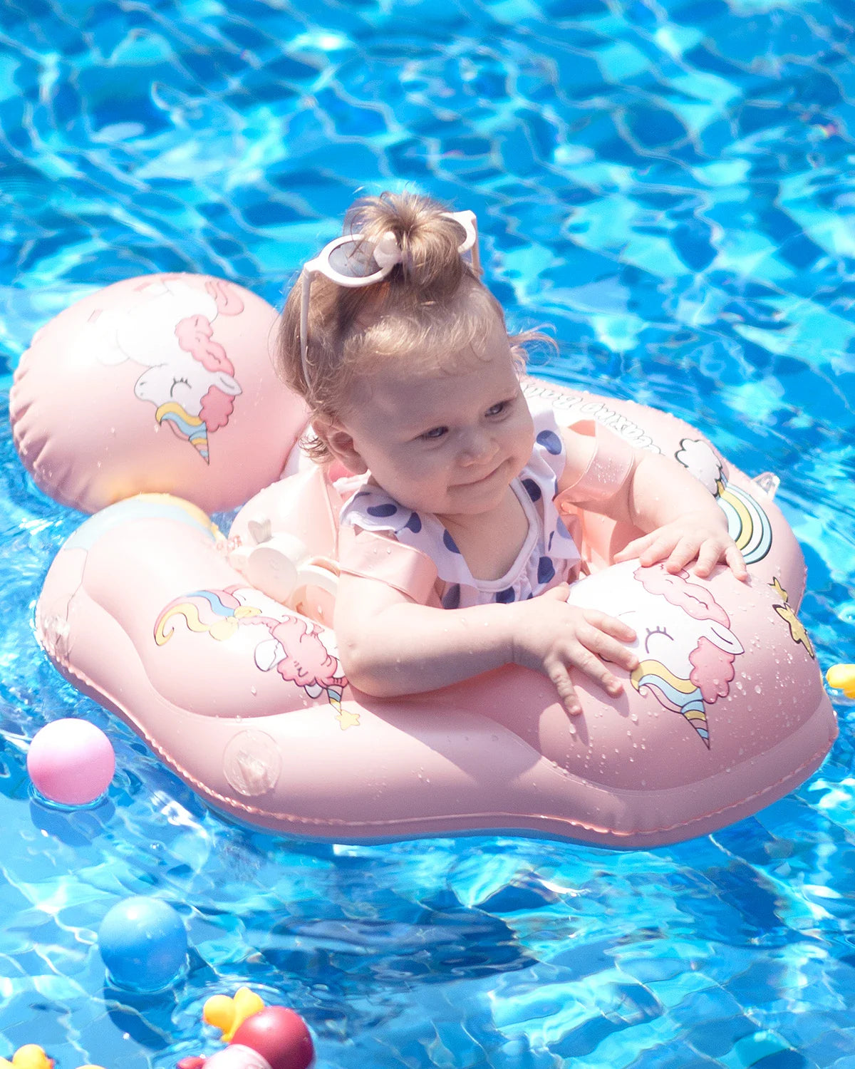 Safe and Secure Baby Swimming Float with Canopy