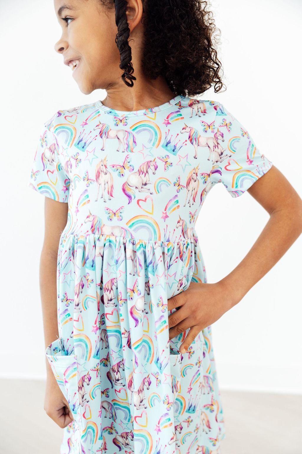 Unicorn Queen Pocket Twirl Dress