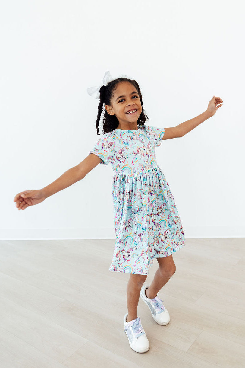 Unicorn Queen Pocket Twirl Dress