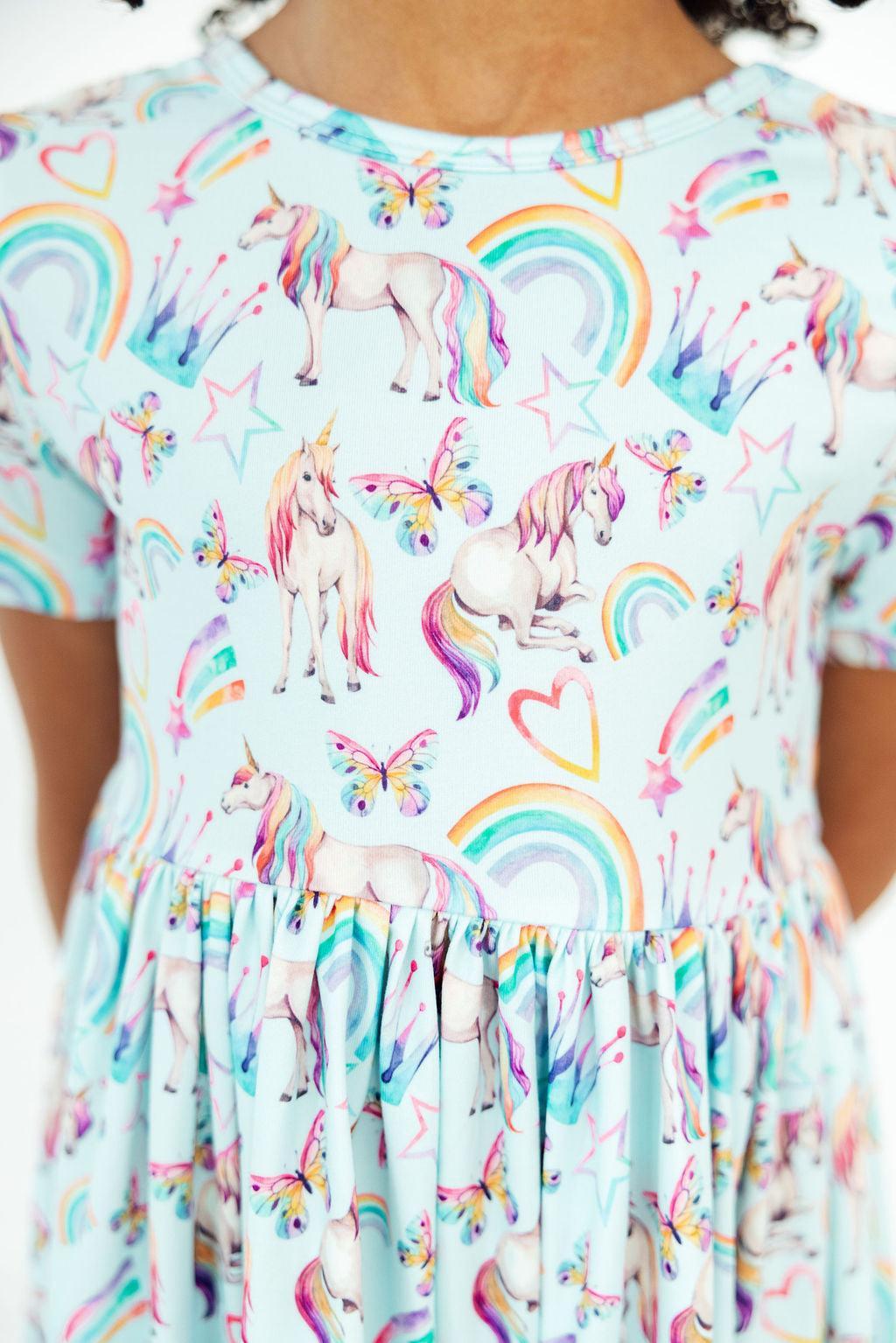 Unicorn Queen Pocket Twirl Dress