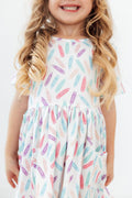 Color Crayons  Pocket Twirl Dress