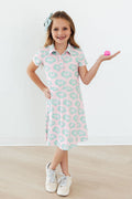 She's on the Green Polo Dress