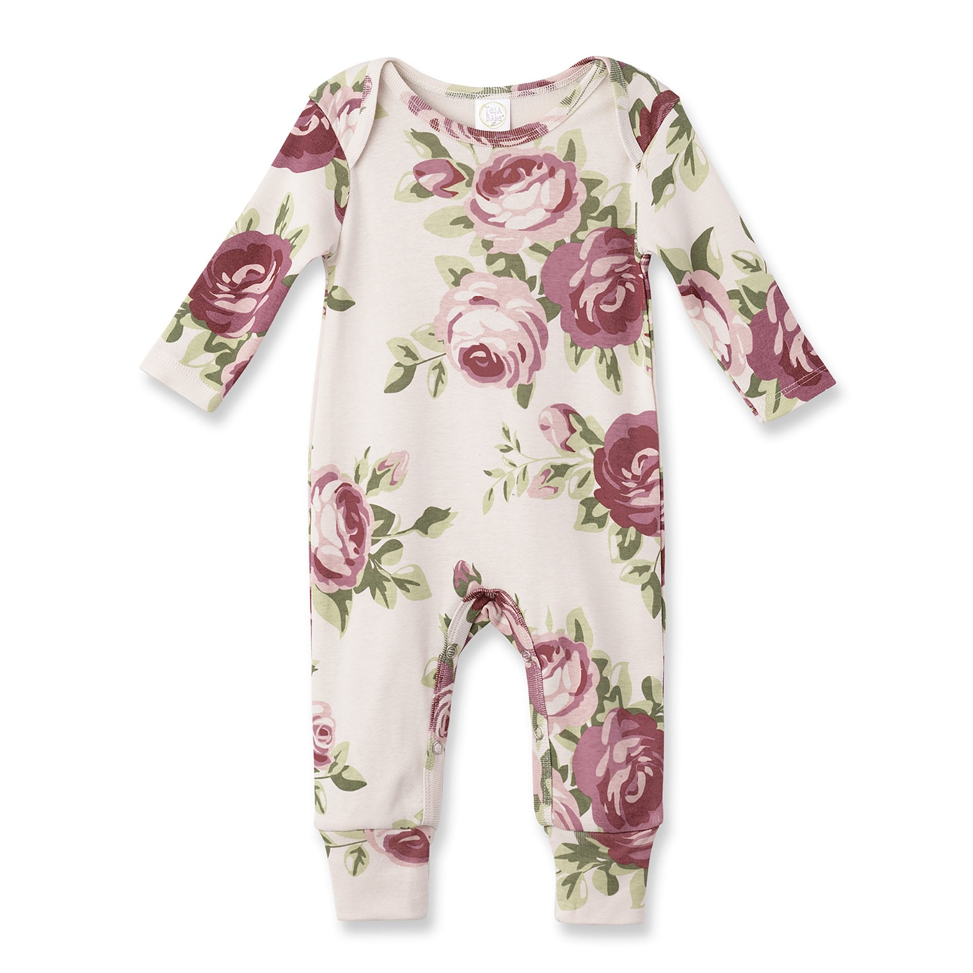 Baby Girl Cabbage Rose Cotton